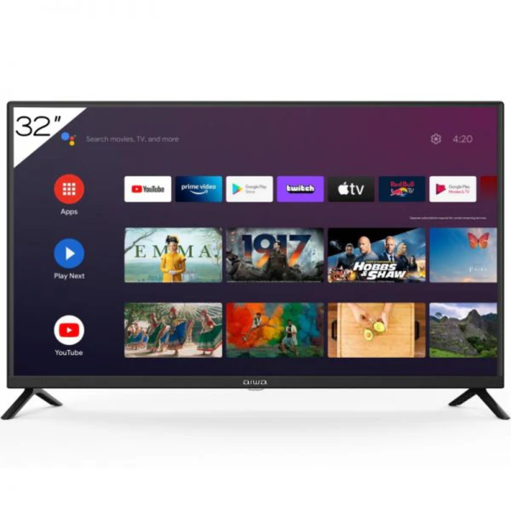 Aiwa 32" (AW32B4SMG), HD Smart TV, Google TV.