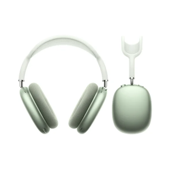 Apple Airpods Max, Green with Light Green Headband.