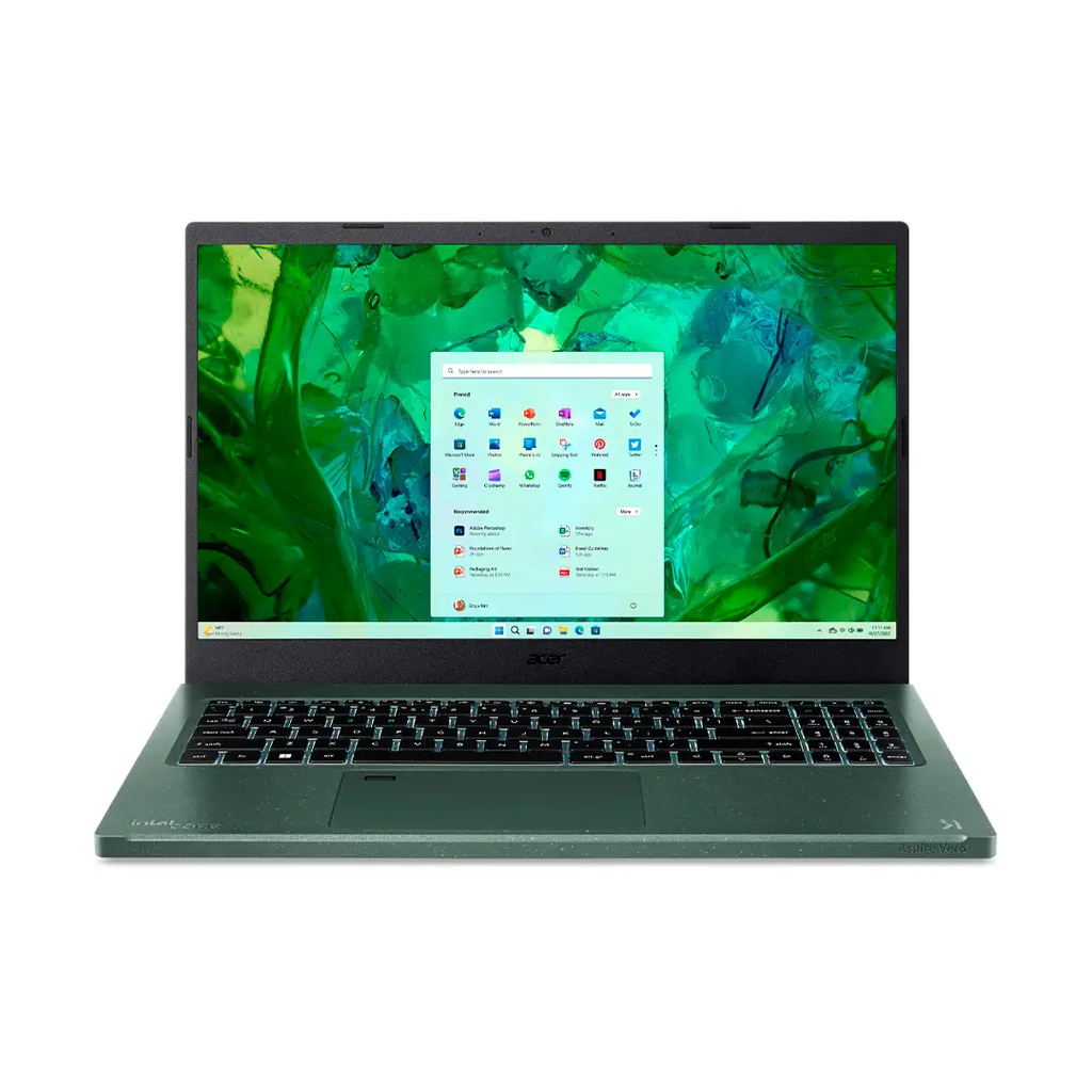 Laptop Acer Aspire Vero AV15-53P-71Z7, Intel Core i7-1355U, 16GB, 512GB SSD, 15.6", US, W11.