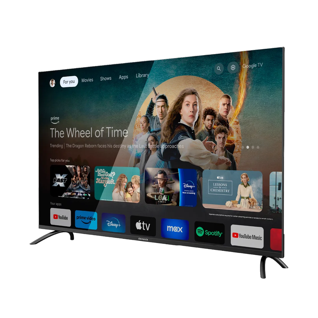 Aiwa 85", QLED Smart, Google TV.