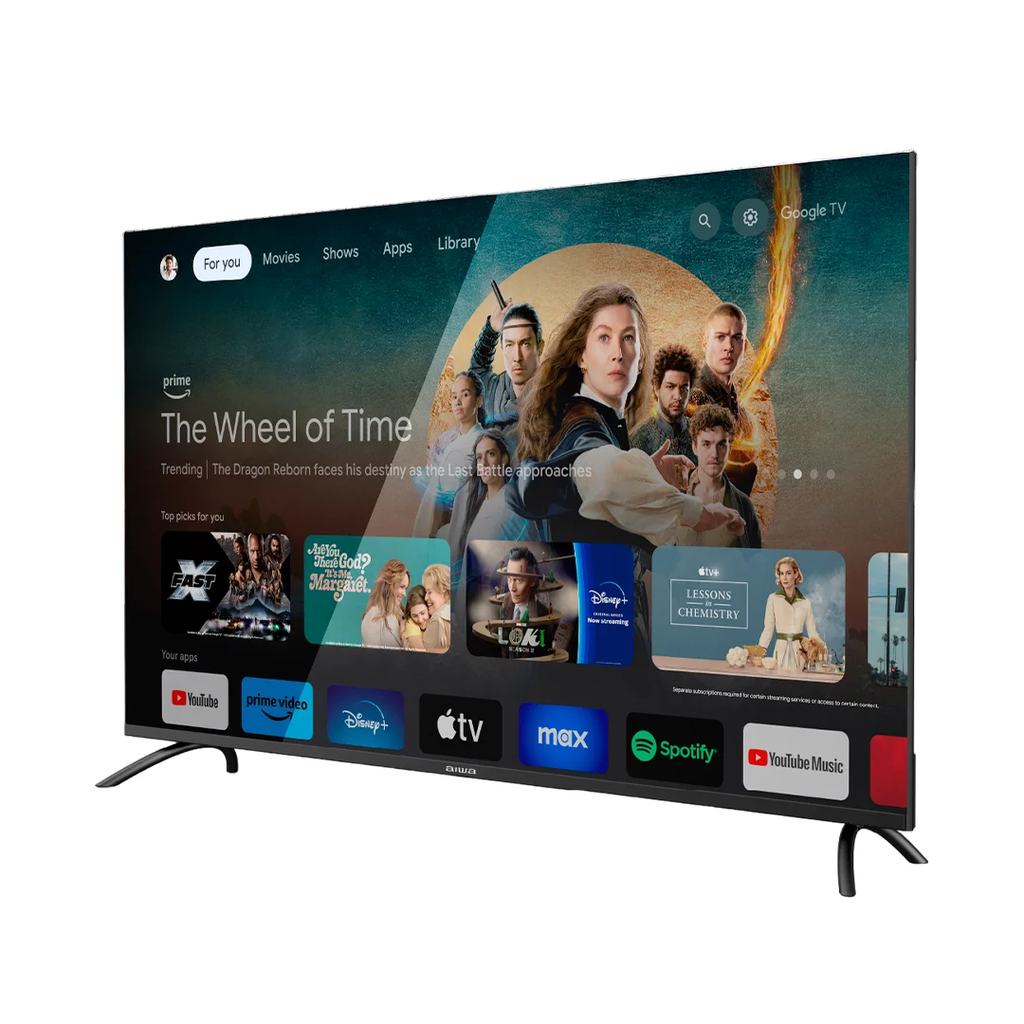 Aiwa 85" (AW85B4QFG), QLED Smart, Google TV.