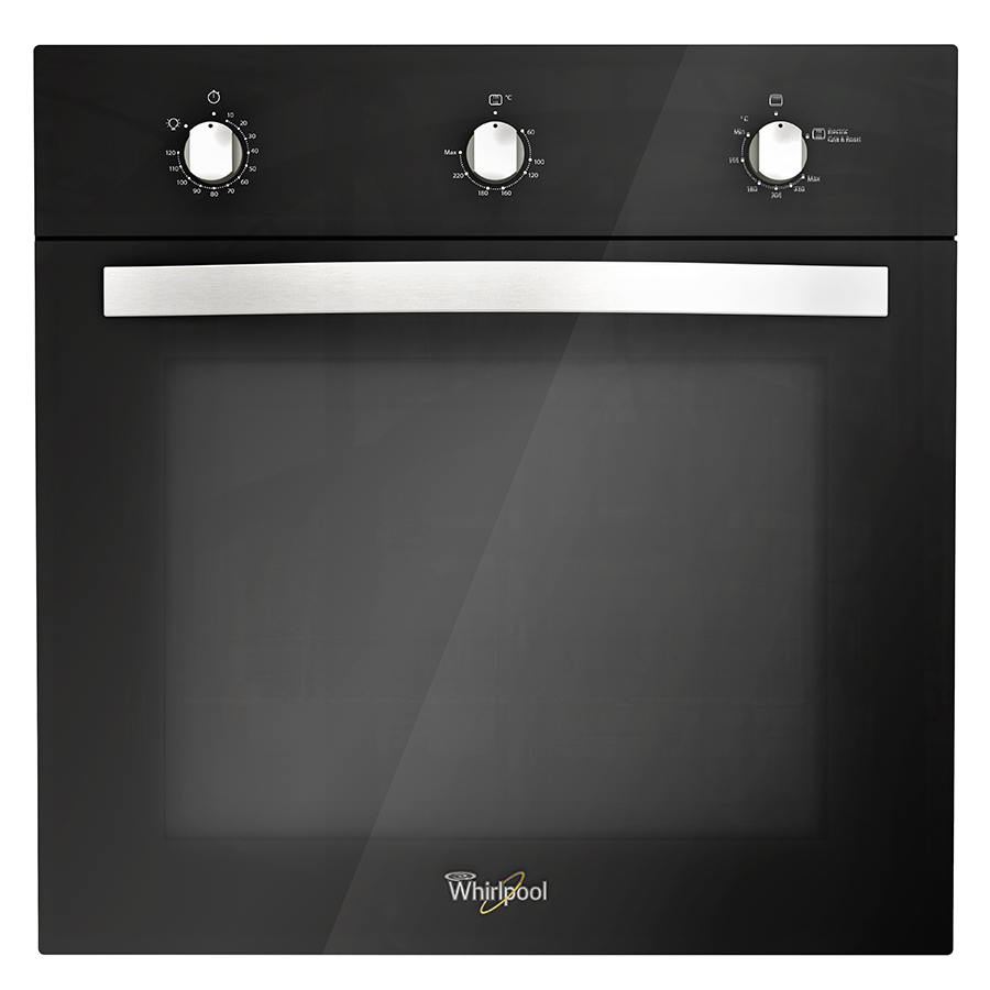 Horno Negro Espejo de Gas 24″