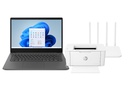 Combo Regreso a Clases Lenovo IdeaPad 1 82LX00DGUS, Intel Celeron N4500, 4GB, 128GB eMMC, 15.6", US, W11- Impresora HP LaserJet M111w Monocromática - Router Xiaomi RD23 AX3000T Wifi6 4 Antenas
