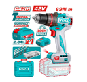 Taladro de impacto Inalambrico 42v , 69N.m, motor Brushless.